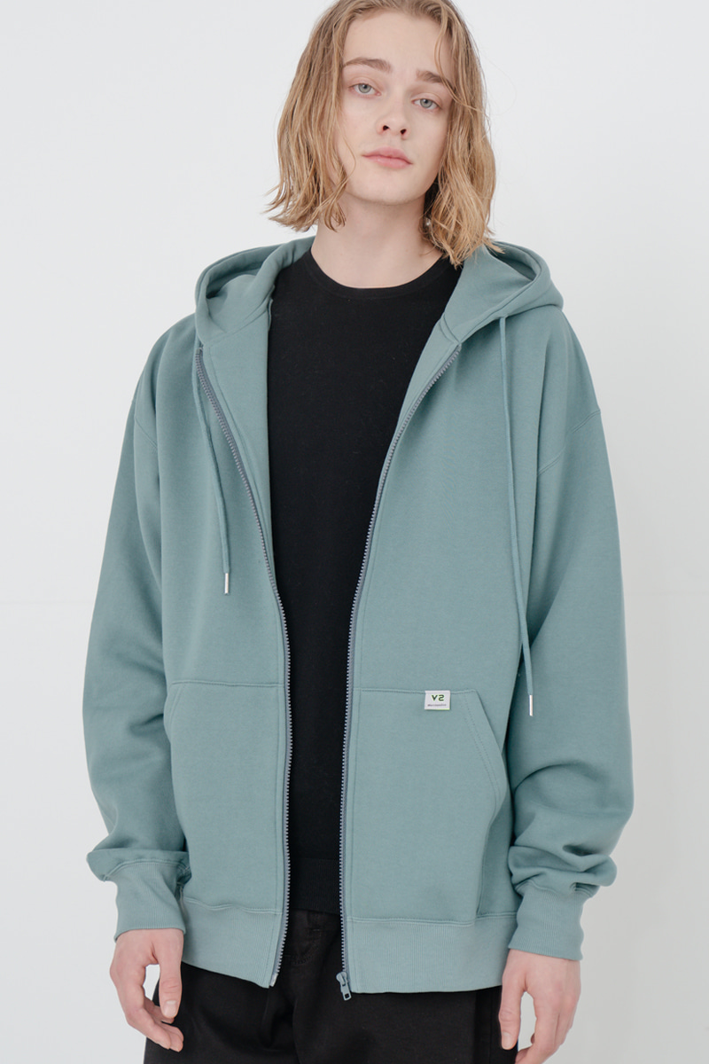 OVERFIT COLOR NAPPING HOOD ZIP-UP_MINT
