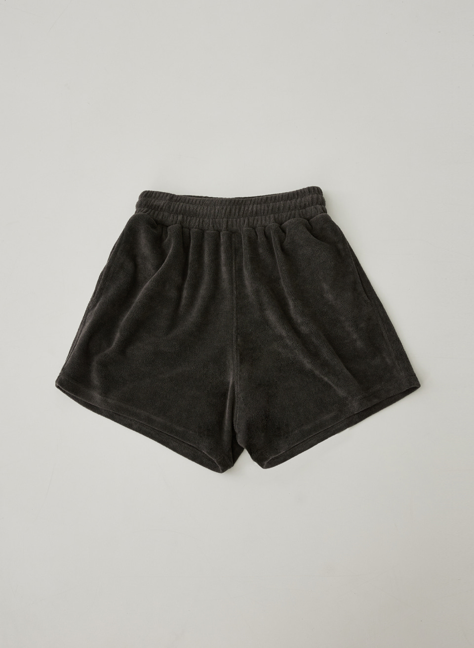 TERRY BANDING SHORTS_CHARCOAL