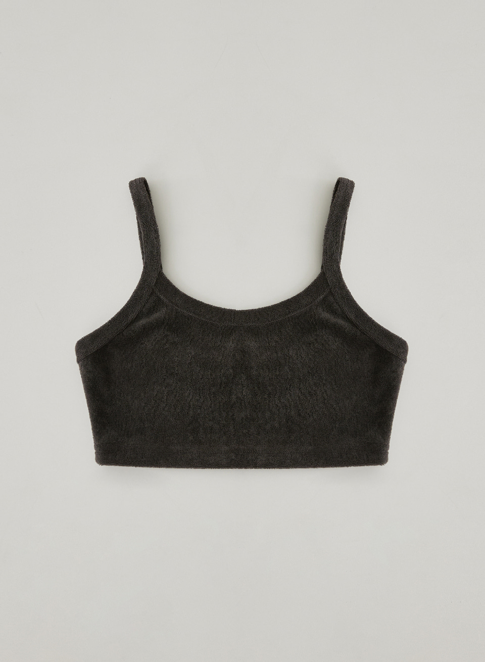 TERRY BRA TOP_CHARCOAL