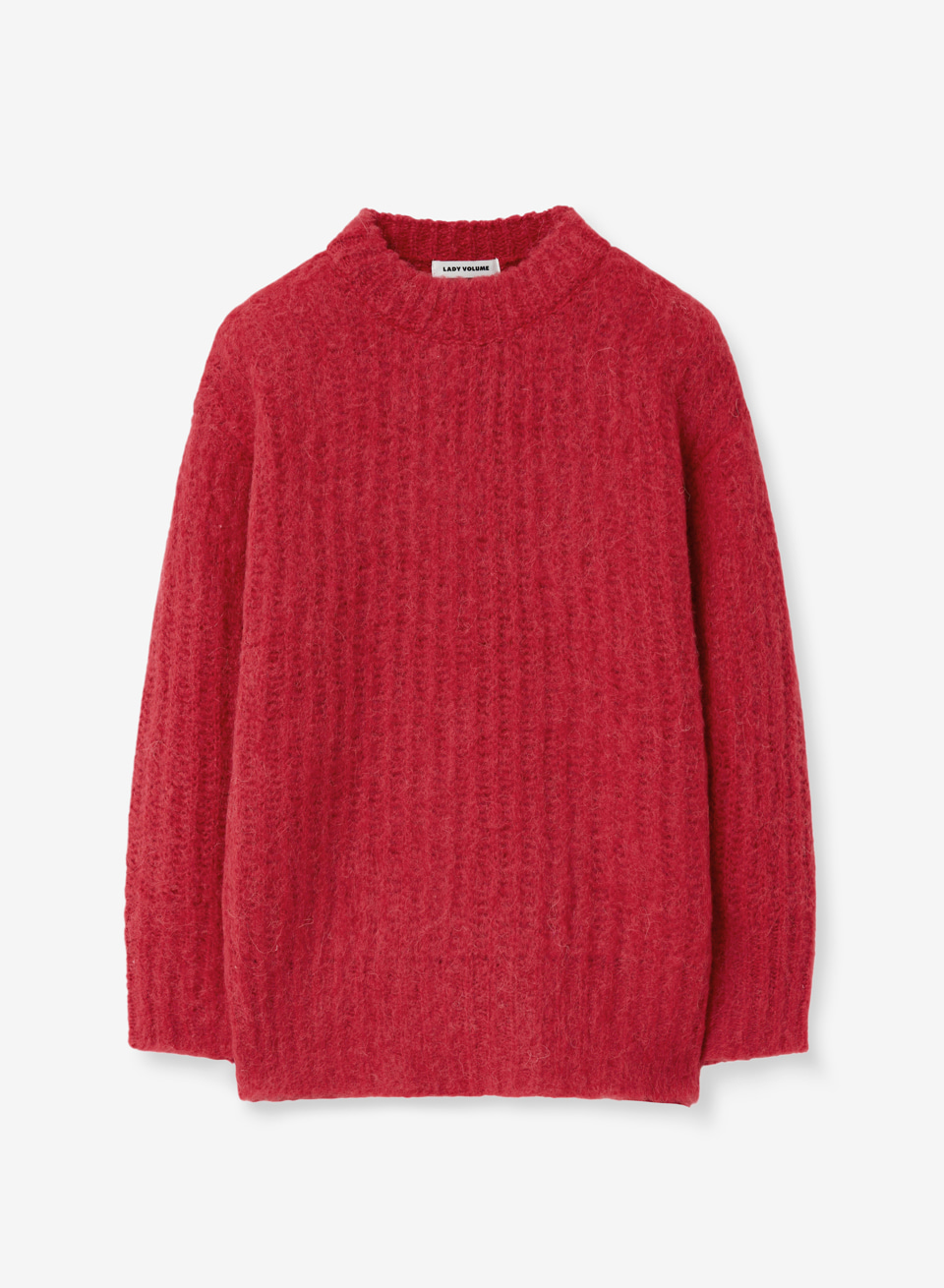 CASHMERE BRUSH KNIT_RED